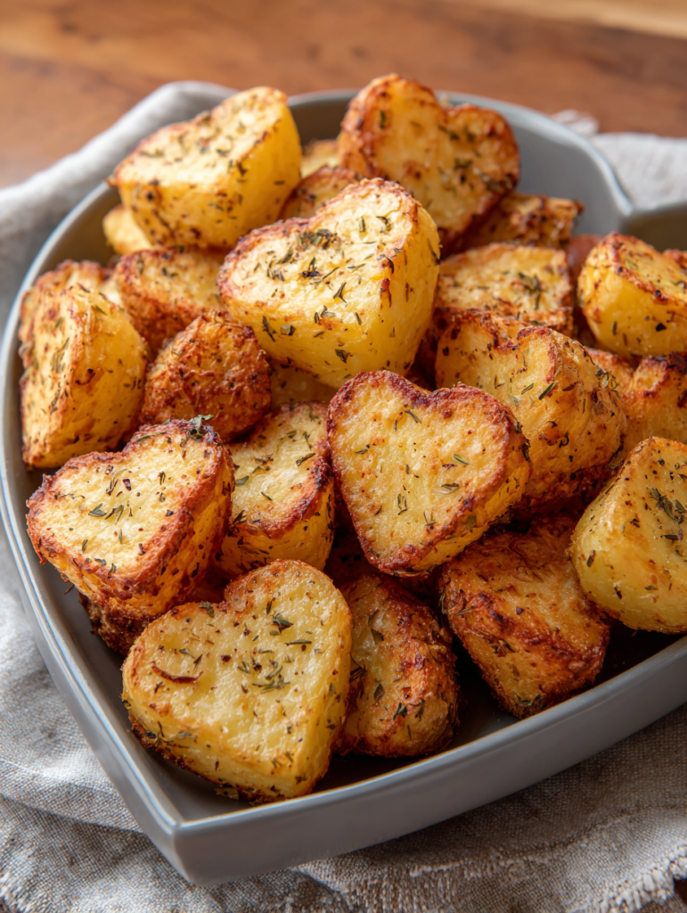 How to make Air Fryer Heart-shaped Potatoes 