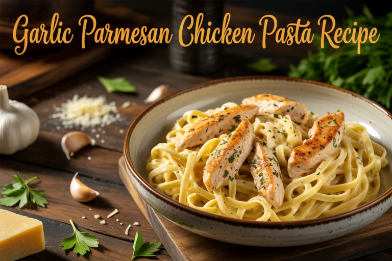 Garlic Parmesan Chicken Pasta Recipe