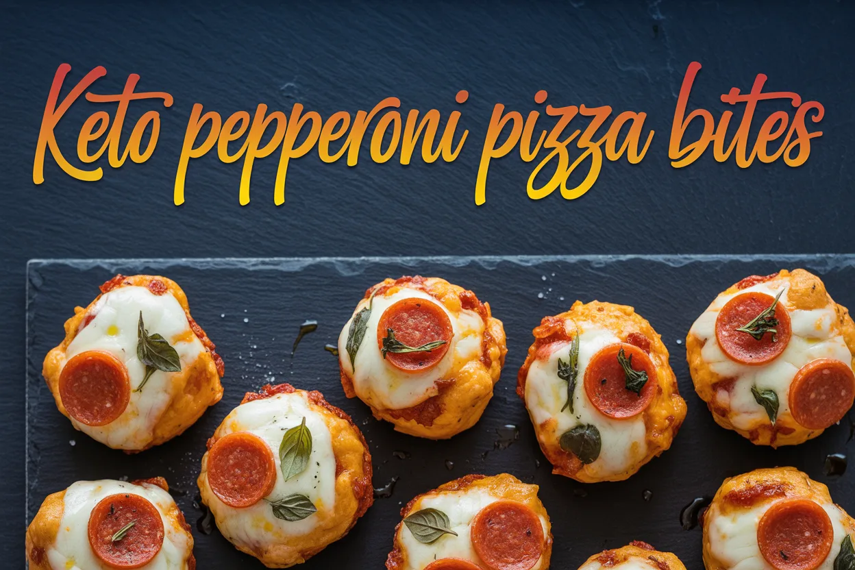Keto Pepperoni Pizza Bites