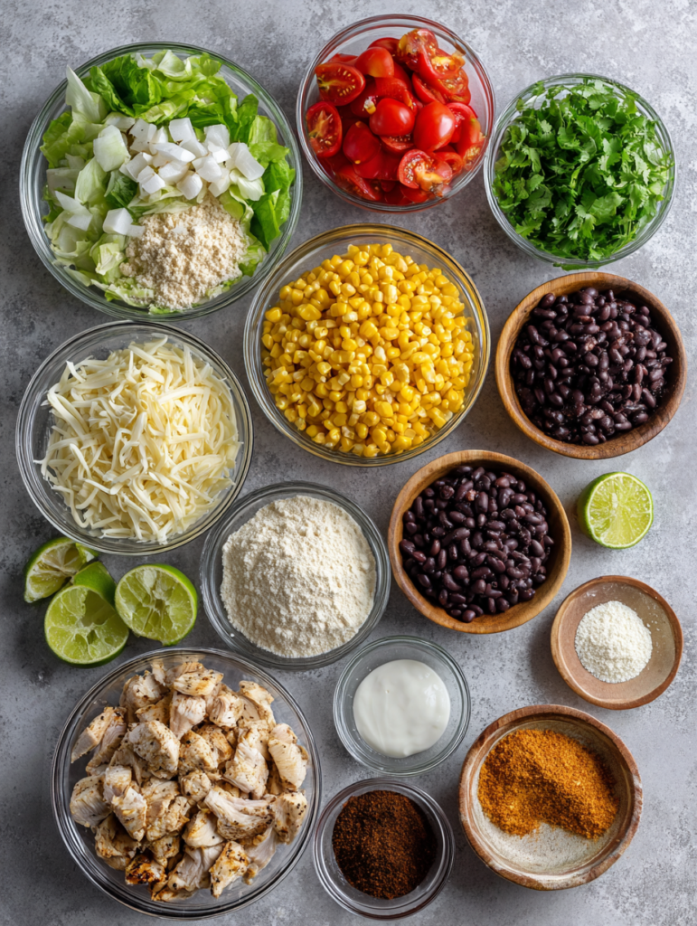 High-Protein Chicken Enchilada Bowls ingredients