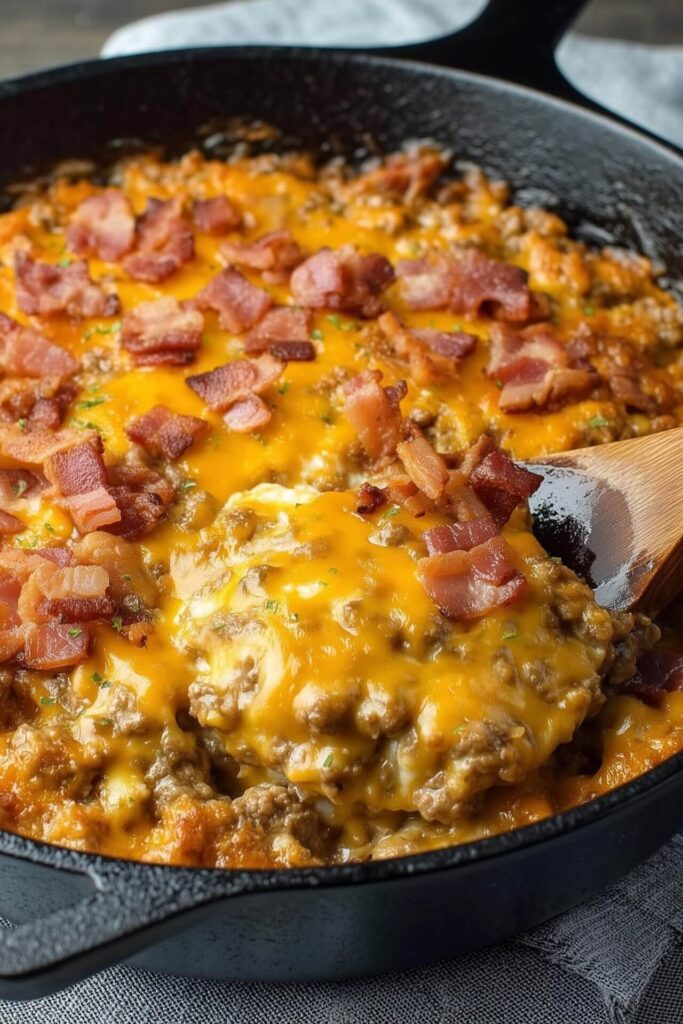  low carb cheeseburger casserole