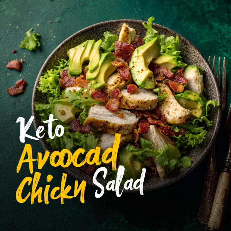 Keto Avocado Bacon Chicken Salad