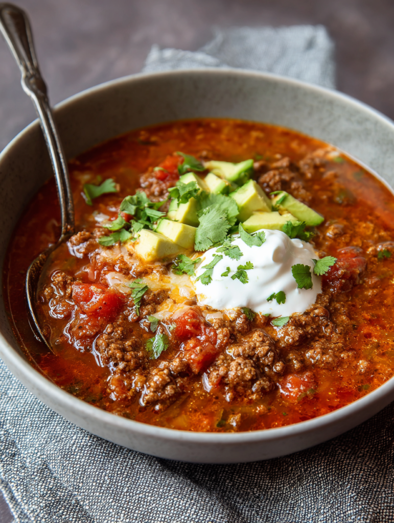 Low Carb Soup dinner idea