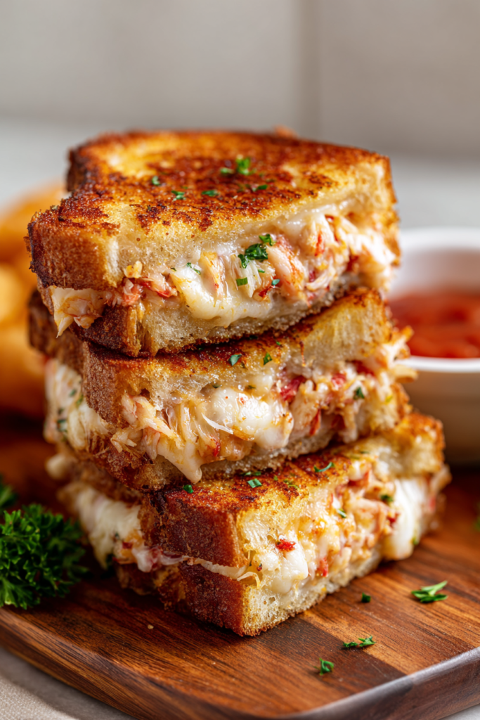 hawaiian rolls layered with cheese for baked grilled cheese