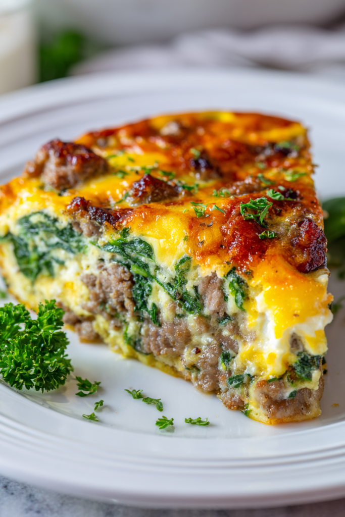 keto sausage egg bake