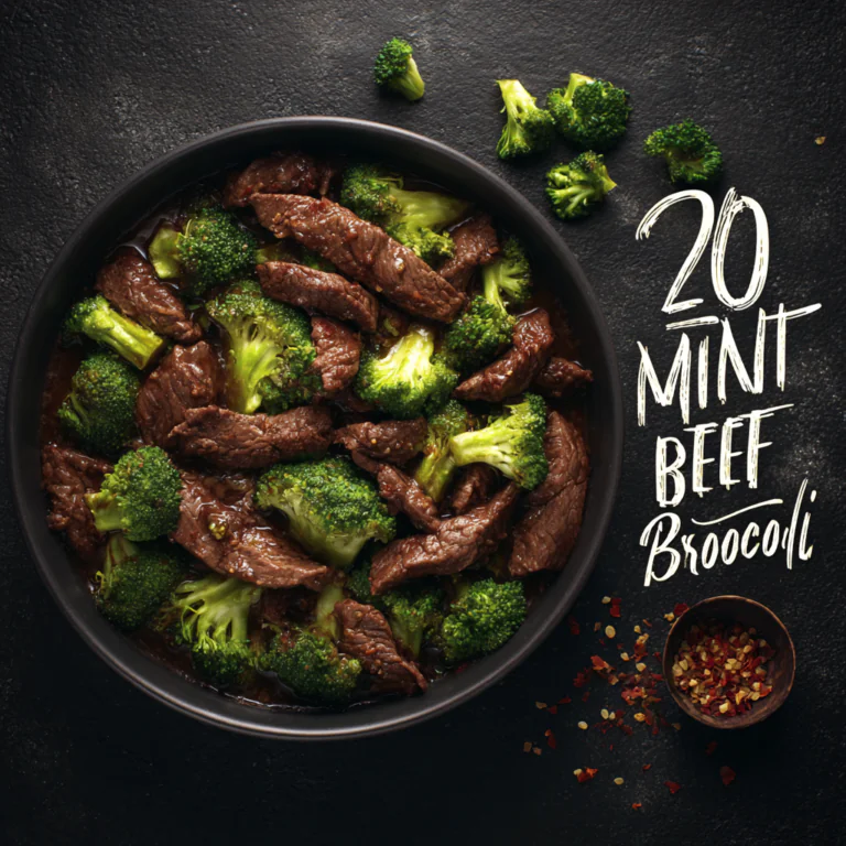 20 Minute Beef and Broccoli