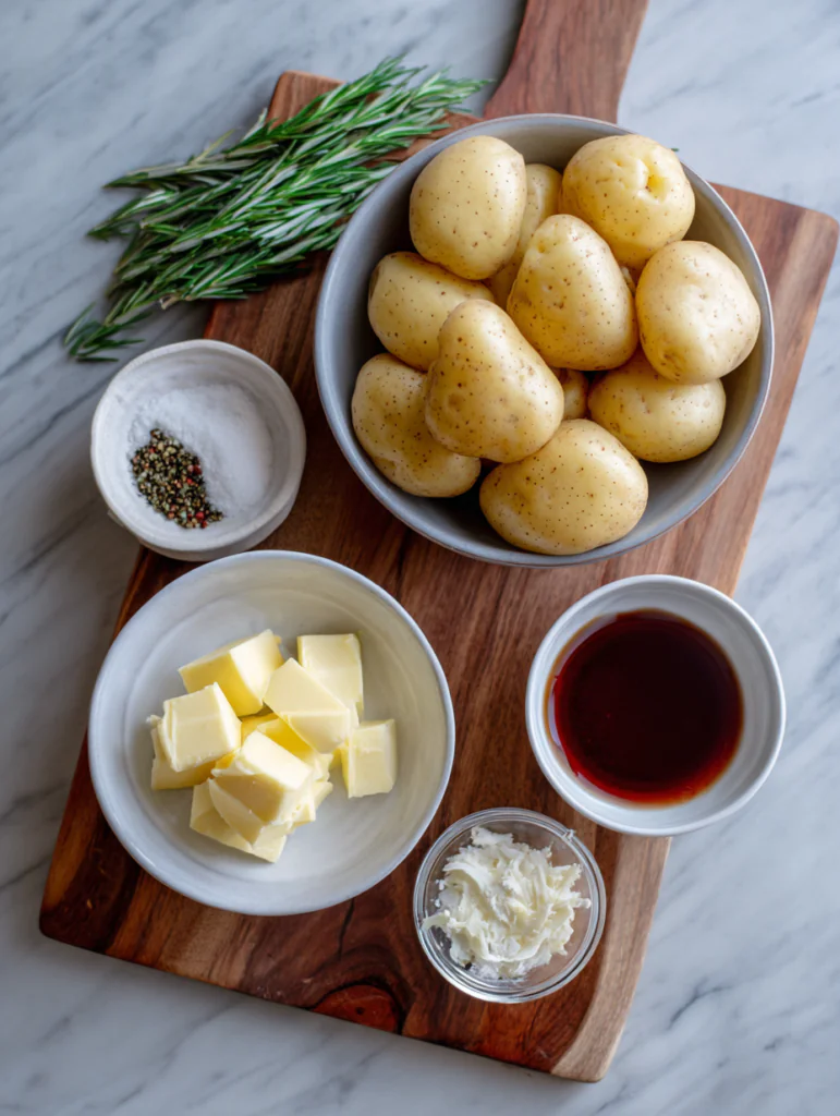 Air Fryer Heart-shaped Potatoes full ingredients 