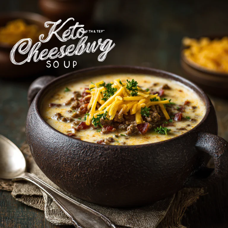 Keto Cheeseburger Soup
