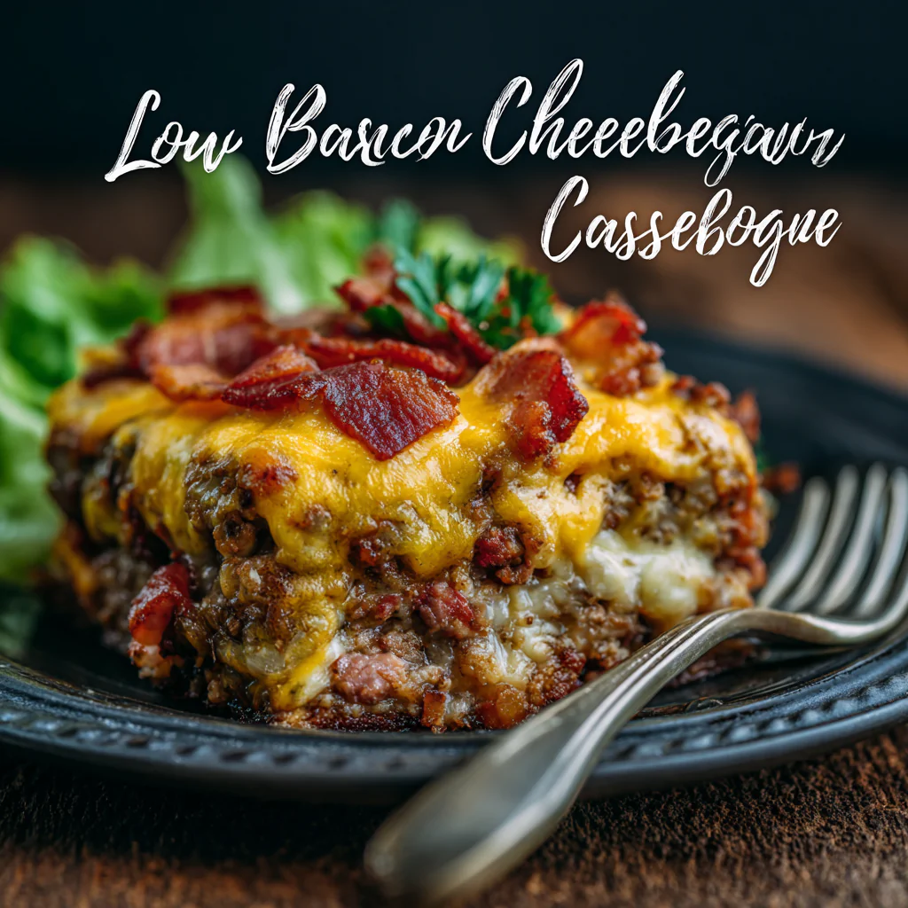 Low-Carb Bacon Cheeseburger Casserole