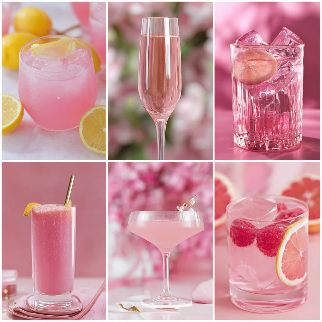 Pink Drinks (Lemonade, Mocktails & Mimosas) recipes