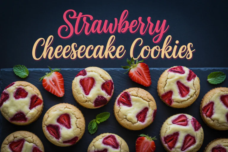 Strawberry Cheesecake Cookies