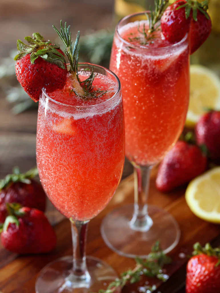 Strawberry Pink Mimosa recipe