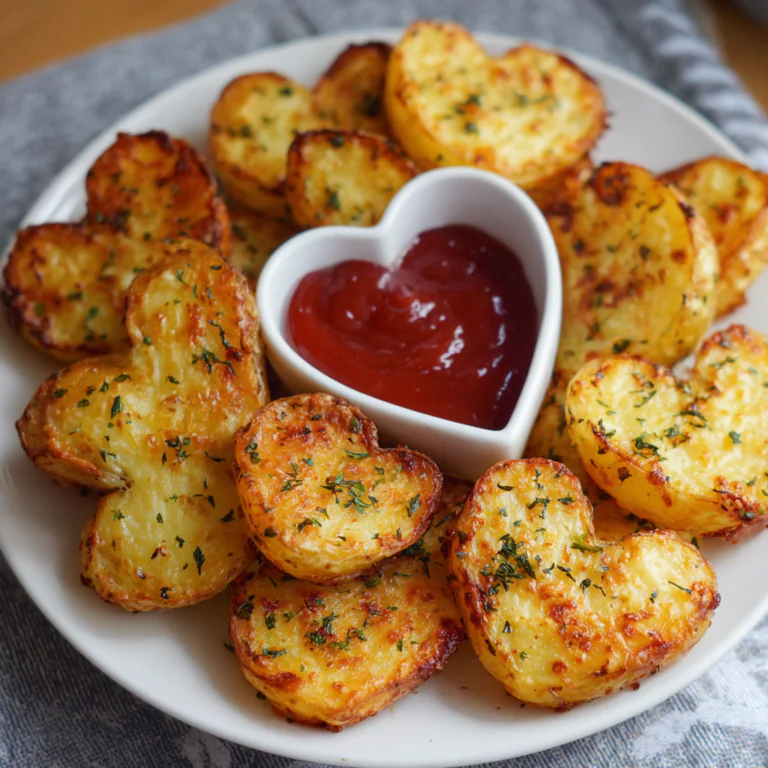 Valentine’s Day Air Fryer Heart-shaped Potatoes Recipe