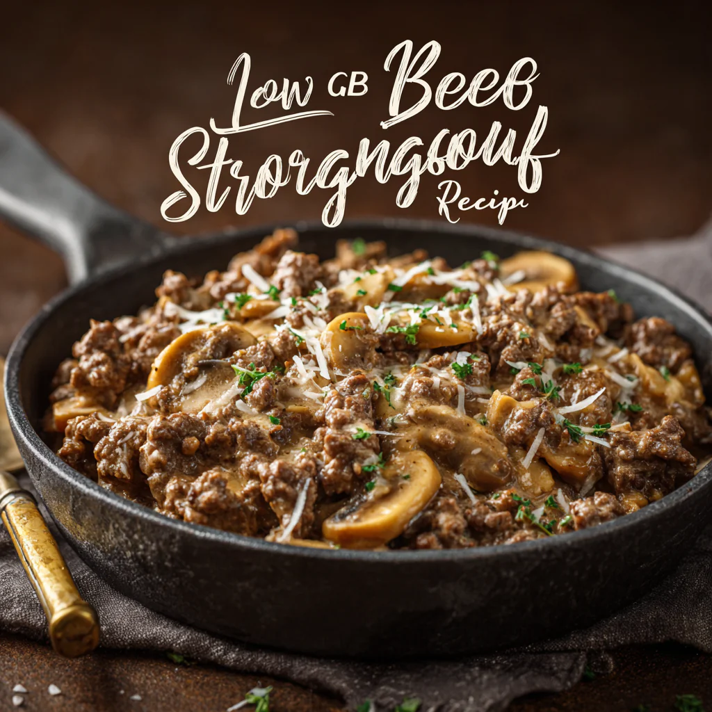 Low Carb Keto Ground Beef Stroganoff Recipe