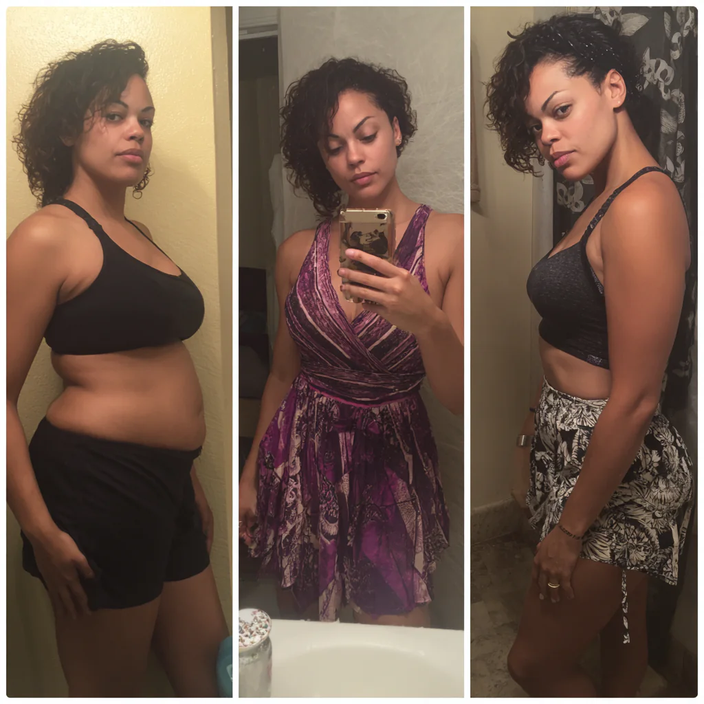 belly fat before and after women