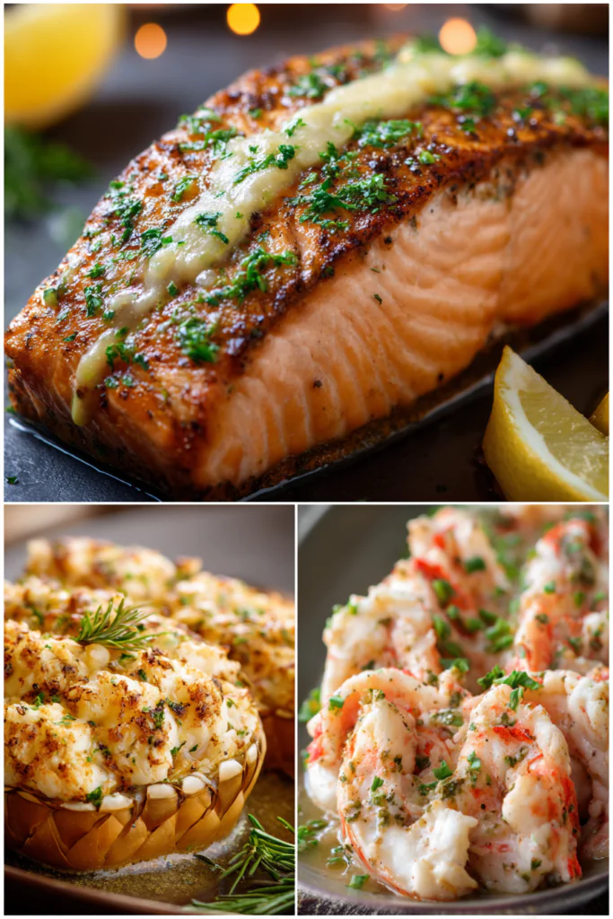 Crab & Shrimp Stuffed Salmon Recipe