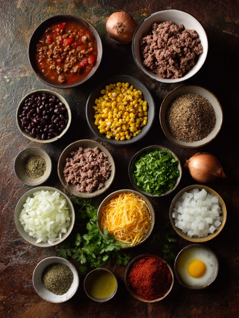 ingredients of keto taco soup