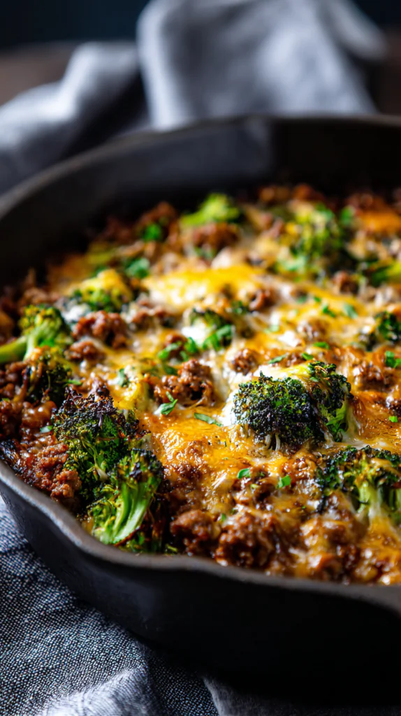 keto hamburger and broccoli recipes