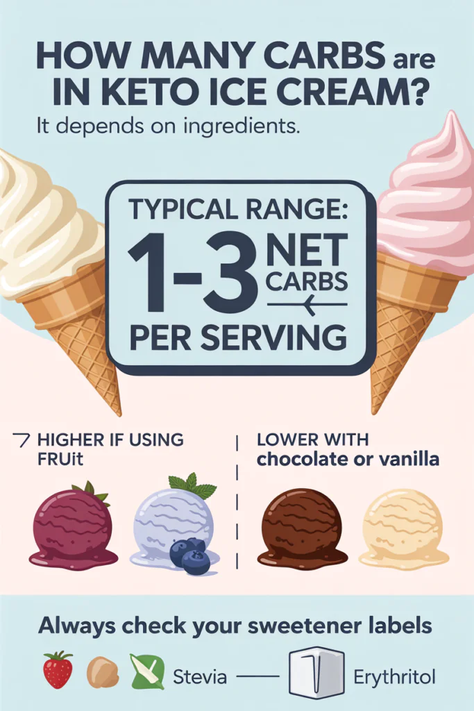 carbs in keto ice cream
