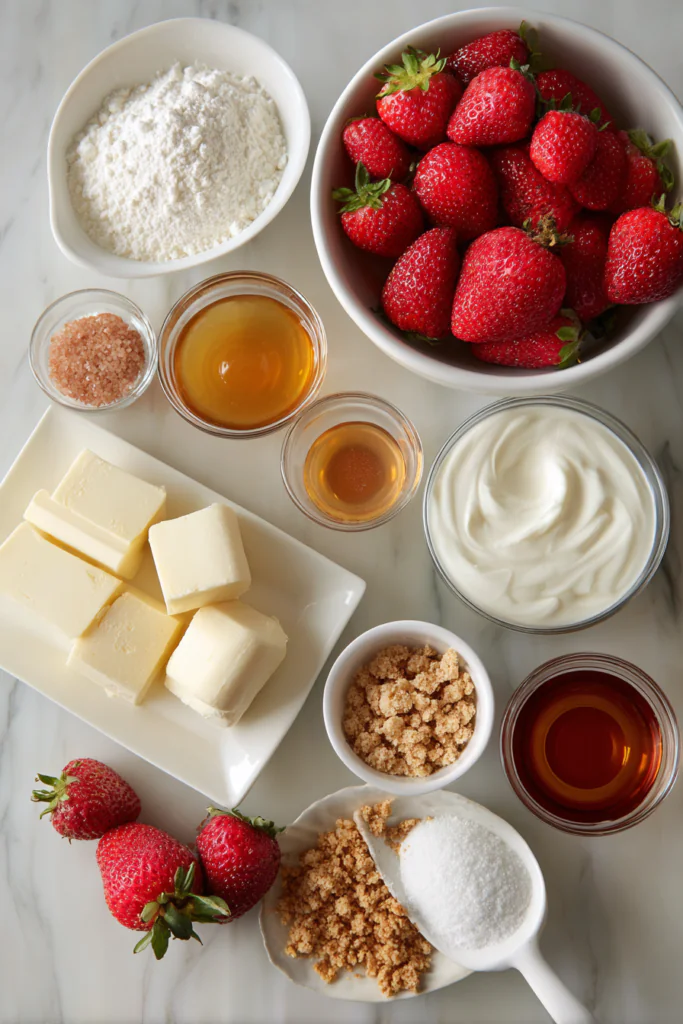 cheesecake crust preparation for strawberry dessert